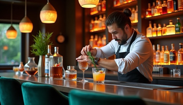 mixologist-sprig-rosemary-behind-their-ear